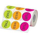 Pre-Printed Days of the Week Inventory Labels