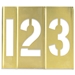 1 BRASS STENCILS NUMBERS ONLY 15pc. SET - STBN10