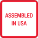 1" x 1" - "Assembled in U.S.A." Labels 500/Rl - USA303