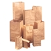 10# Paper Bag 57-lb Base Brown Kraft 6 5/16" x 4 3/16" x 13 3/8" 400 Bgs/Bdl - DU-10H-K-400