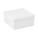 12 x 12 x 6 White Deluxe Gift Box Bottoms 50/Cs (Fits Lid 12 x 12) - DGB12126W