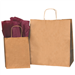13 x 7 x 13 Kraft Shopping Bags 250/Cs - BGS114K