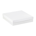 14 x 14 x 3 White Deluxe Gift Box Bottoms 50/Cs (Fits Lid 14 x 14) - DGB14143W