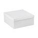 14 x 14 x 6 White Deluxe Gift Box Bottoms 50/Cs (Fits Lid 14 x 14) - DGB14146W