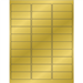 2 5/8" x 1" Gold Foil Rectangle 3000/Cs - LL210GD