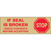 2 x 110 yds. - Stop If Seal Is Broken Tan (6 Pack) Tape Logic Pre-Printed Carton Sealing Tape 6 Rolls/Cs - T902P01T6PK