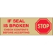 2 x 110 yds. - Stop If Seal Is Broken... Tape Logic Pre-Printed Carton Sealing Tape 36 Rolls/Cs - T902P01T