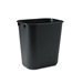 Deskside Plastic Wastebasket Rectangular 28 Qrt Black 1/Ea - RUB139CBL