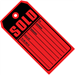 4-3/4 X 2-3/8 - Sold Tags 10 Point Card Stock 500/Case - G2525