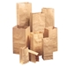 5# Paper Bag 50-Pound Base Brown Kraft 5 1/4" x 3 7/16" x 10 15/16" 500 Bgs/Bdl - DU-5-K-500