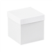 6 x 6 x 6 White Deluxe Gift Box Bottoms 50/Cs (Fits Lid 6 x 6) - DGB666W