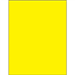 8 1/2 x 11" Fluorescent Yellow Removable Rectangle Laser Labels 1/Sht - LL420YE