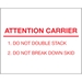 8 x 10 - Attention Carrier Labels 250/Roll - DL1231