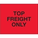 8 x 10 - Top Load Freight Only  (Fluorescent Red) Labels 250/Roll - DL1229