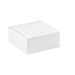 8 x 8 x 3 1/2 White Gift Boxes 100/Cs - GB883