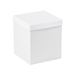 8 x 8 x 9 White Deluxe Gift Box Bottoms 50/Cs (Fits Lid 8 x 8) - DGB889W