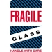 4 X 6 - Fragile - Glass - Handle With Care Labels 500/Roll - DL1570