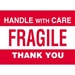 4 X 6 - Fragile - Handle With Care Labels 500/Roll - DL3182
