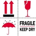 4 X 4 - Fragile - Keep Dry Labels 500/Roll - DL4420