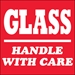 4 X 4 - Glass - Handle With Care Labels 500/Roll - SCL507R