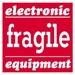 4 X 4 - Fragile - Electronic Equipment Labels 500/Roll - SCL526