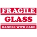 3 X 5 - Fragile - Glass - Handle With Care Labels 500/Roll - SCL547