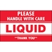 3 x 5 - Please Handle With Care - Liquid - Thank You Labels 500/Roll - DL1061