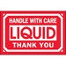 2 x 3 - Handle With Care - Liquid - Thank You Labels 500/Roll - DL1063