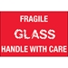 2 x 3 - Fragile - Glass - Handle With Care Labels 500/Roll - DL1066