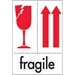 4 x 6 - Fragile Labels 500/Roll - DL2151