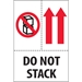 4 x 6 - Do Not Stack Labels 500/Roll - DL2153
