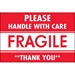 2 x 3 - Fragile - Handle With Care Labels 500/Roll - DL2157