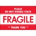 2 x 3 - Fragile - Do Not Double Stack Labels 500/Roll - DL2158