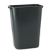 Deskside Plastic Wastebasket Rectangular 41 Qrt 1/Ea - RC-2957-BK