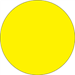 1-1/2 Inch Fluorescent Yellow Inventory Circle Labels 500/Roll - DL612L