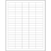 1 1/2 x 1/2" White Rectangle Laser Labels 100/Sht - LL106