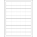 1 1/2" x 1" White - Master Case 50000/Cs - LL107MC