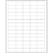 1 1/2 x 3/4" White Rectangle Laser Labels 70/Sht - LL160