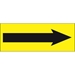 1 1/2 x 4 - Arrow  Fluorescent Yellow Labels 500/Roll - DL1280