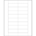1 1/8 x 3" Plastic Label Holder Insert Cards 800/Cs - LH249