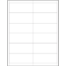 1 11/16 x 4" Plastic Label Holder Insert Cards 600/Cs - LH252