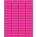 1 15/16 x 1/2" Fluorescent Pink Rectangle Laser Labels 30/Sht - LL171PK