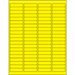 1 15/16 x 1/2" Fluorescent Yellow Rectangle Laser Labels 30/Sht - LL171YE