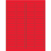 1 3/4" x 1/2" Fluorescent Red 8000/Cs - LL170RD