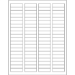 1 3/4" x 1/2" White - Master Case 80000/Cs - LL109MC