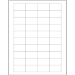 1 3/4 x 1" White Rectangle Laser Labels 40/Sht - LL161