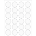 1 5/8" Clear Circle 2400/Cs - LL231CL
