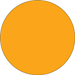 1" Circle - Fluorescent Orange Removable Labels 500/Rl - DL1389FO