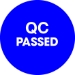 1 Circle - QC Passed  Blue Labels 500/Roll - DL1258