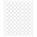 1" Clear Circle 6300/Cs - LL230CL